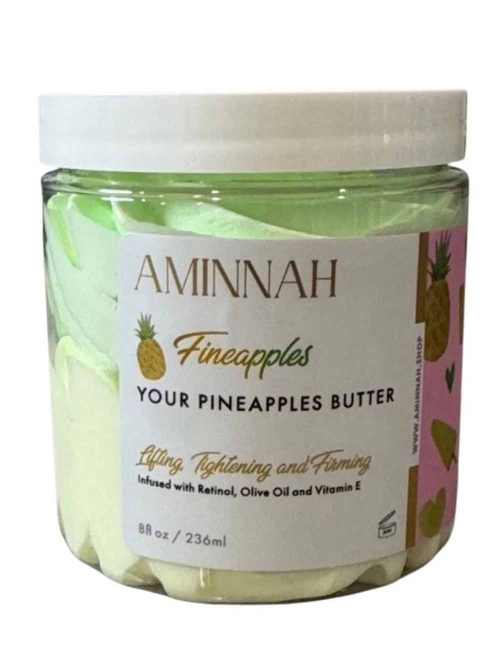 Aminnah Pineapples Body Butter 8oz NEW Fineapples